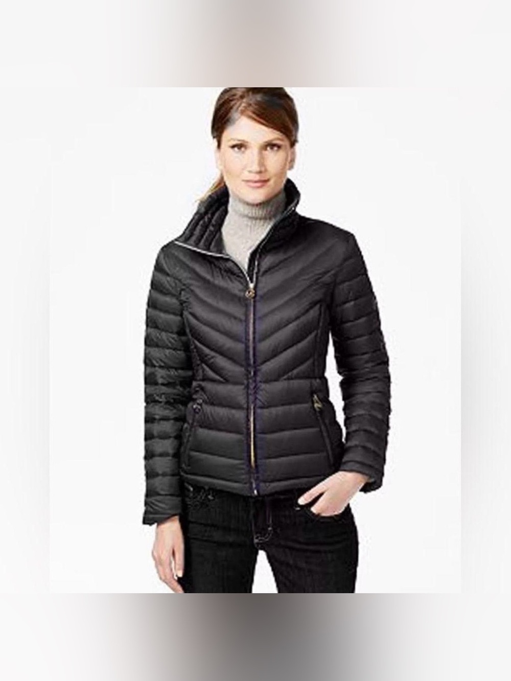 MICHAEL Michael Kors Black Packable Down Puffer Jacket – XS